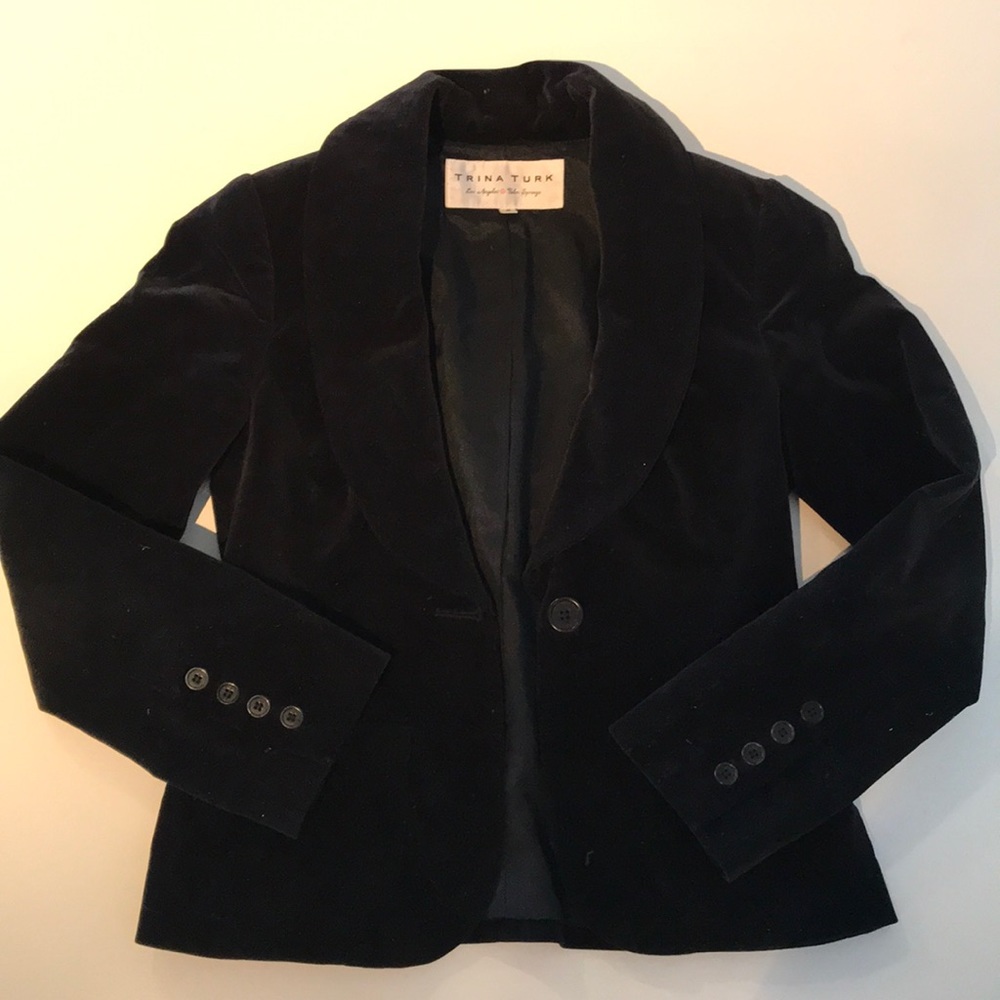 Trina Turk Velvet Blazer